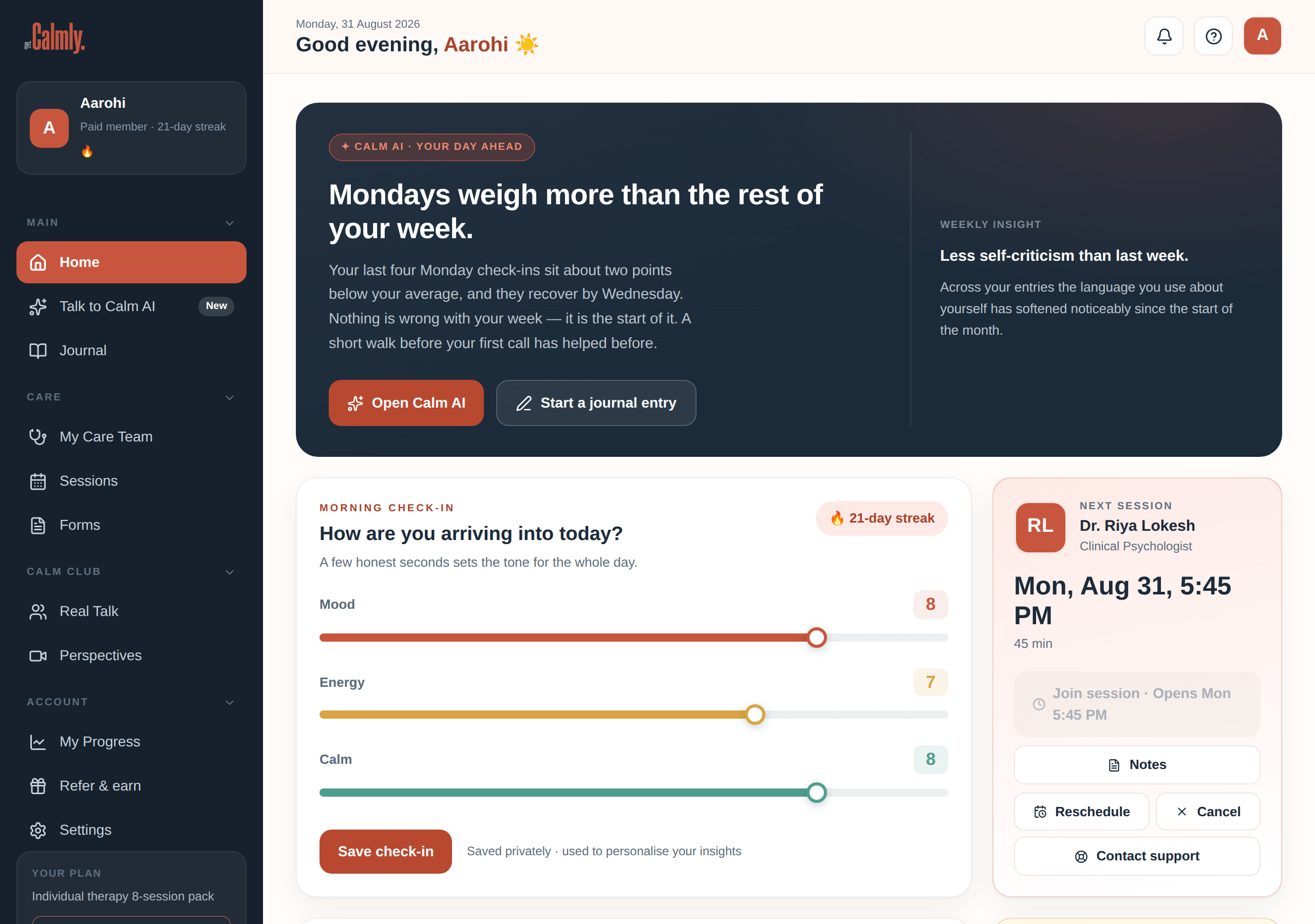 Your dashboard